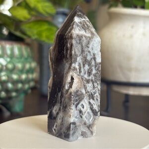 Druzy Black Sphalerite Tower